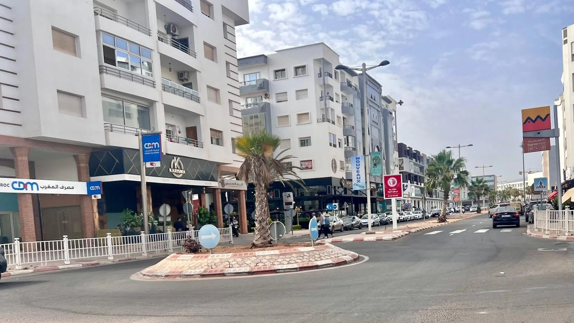 Apartment Central Panoramic View In Agadir Bay, Big Terrace, Pools, Wifi, Parking