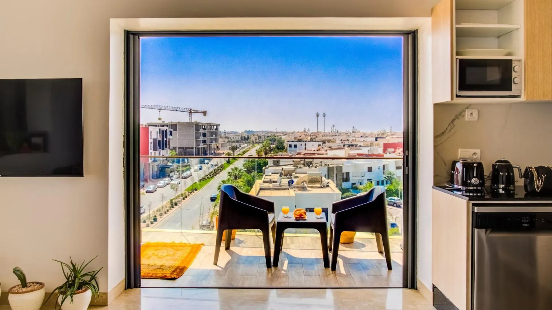 Apartment Central Panoramic View In Agadir Bay, Big Terrace, Pools, Wifi, Parking Morocco
