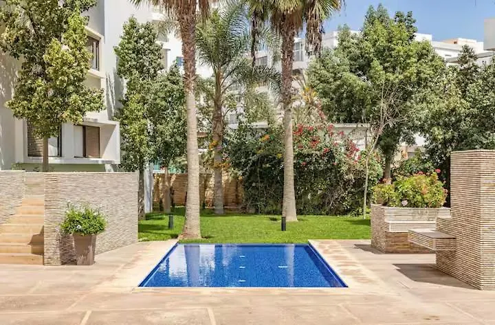 Apartment Central Panoramic View In Agadir Bay, Big Terrace, Pools, Wifi, Parking